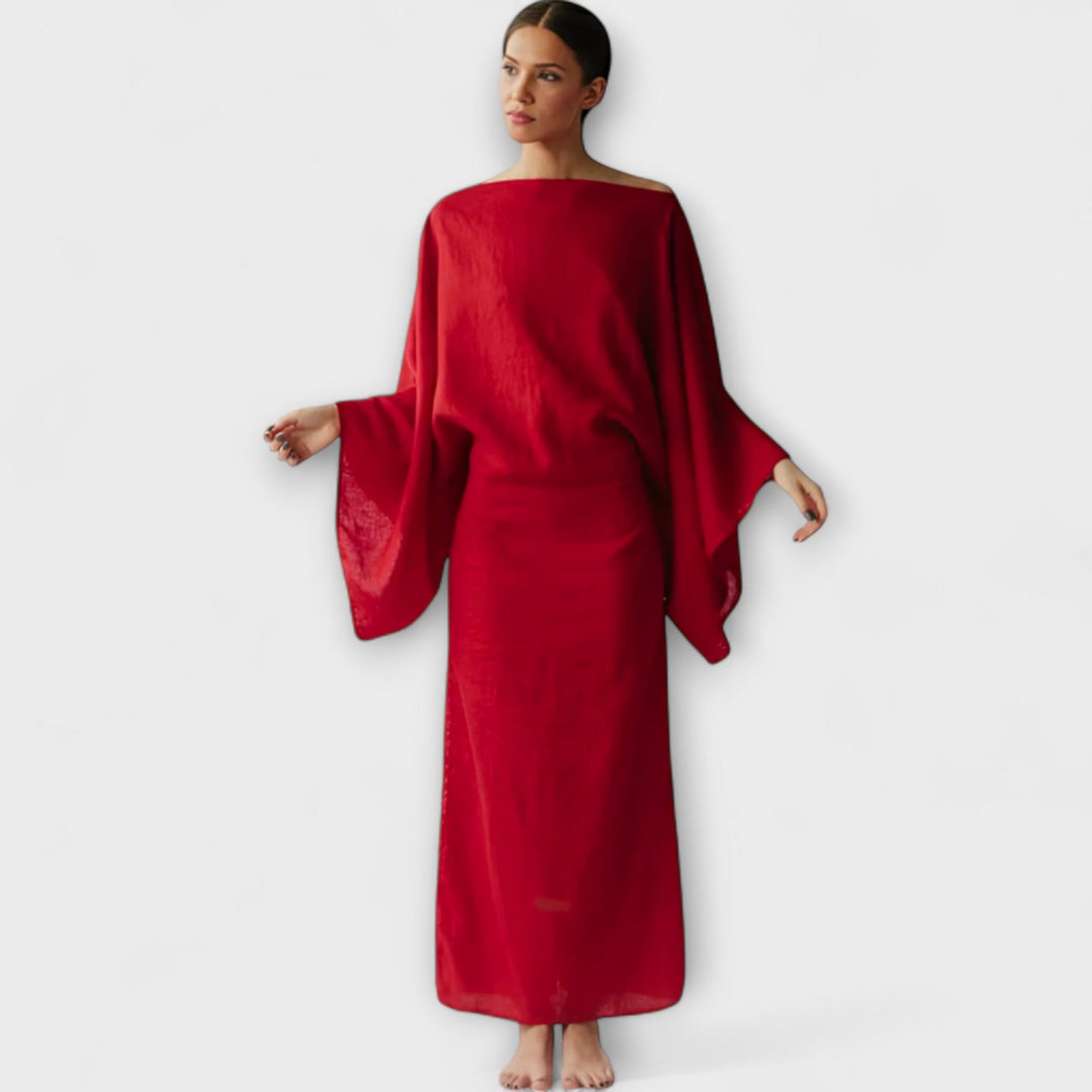 Olive | Cotton Linen Kimono Dress